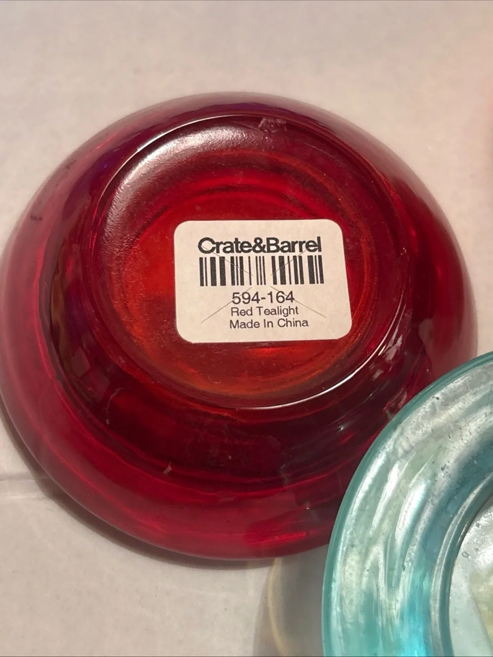 Crate & Barrel Multicolor Glass Candle Holder Tea Light Votive Vintage Set 11